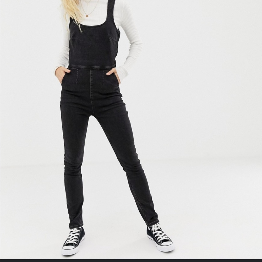 NWOT Free people Scarlett fitted denim jumpsuit